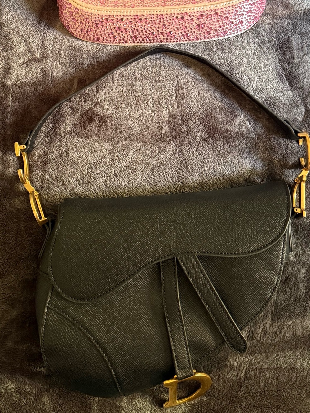 designer inspired saddle bag